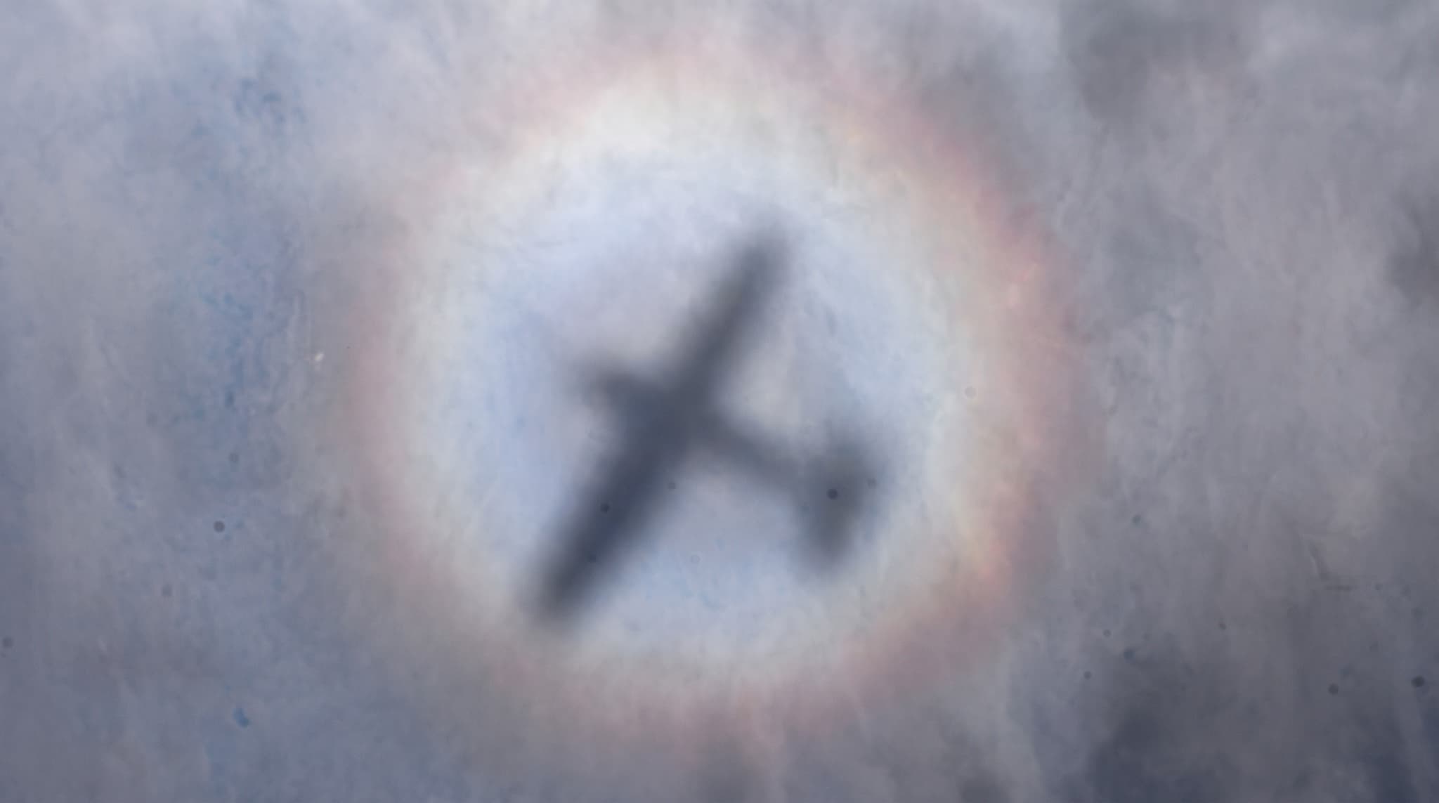 Aerial halo glory, Nigeria skies